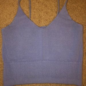 Purplish net Crop top